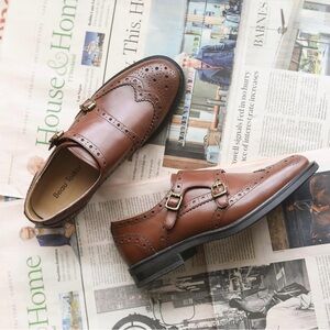 NWOT Women's Calfskin Leather Loafers  Oxfords Casual Eclectic Grandpa Scandi